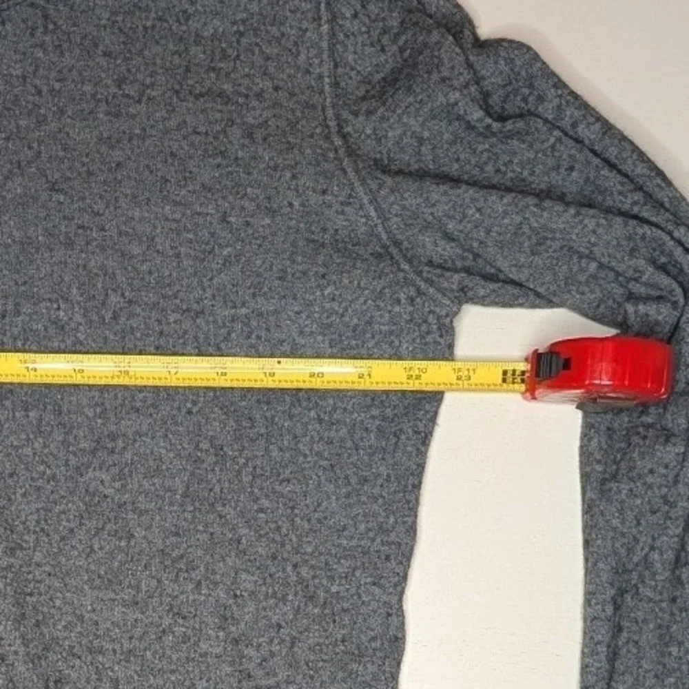 The North Face Mens XXL Gray Wool Blend 1/4 Zip Pullover‎ Sweater Mock Neck